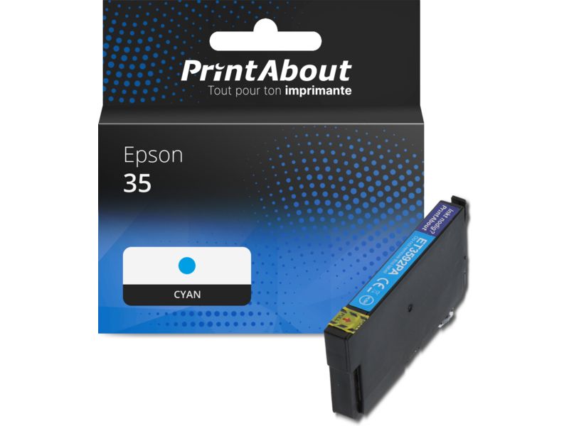 Cartucho compatible Epson 35 (C13T35824010) - Cian por PrintAbout