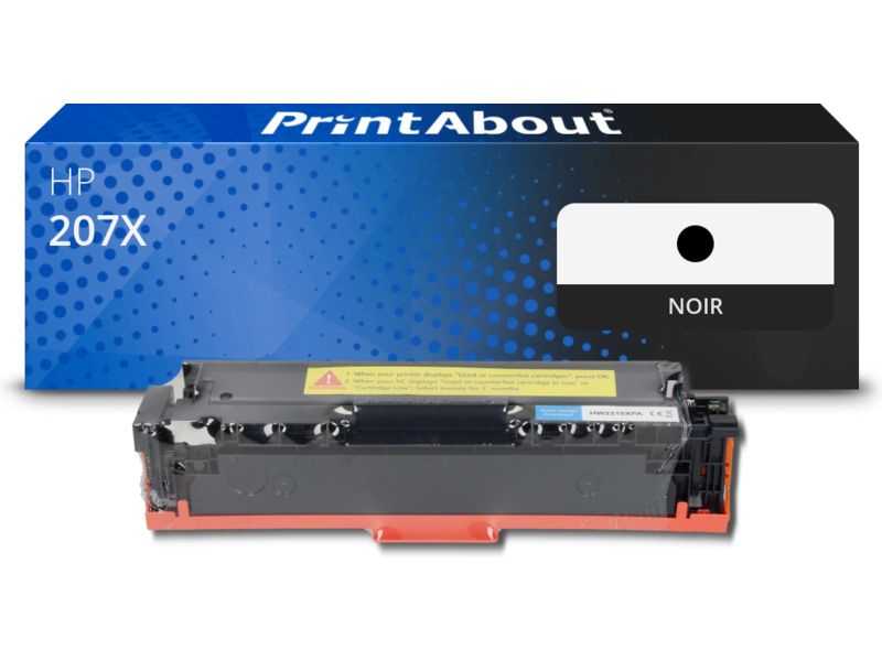 Toner compatible PrintAbout HP 207X (W2210X) Noir - Grande capacité