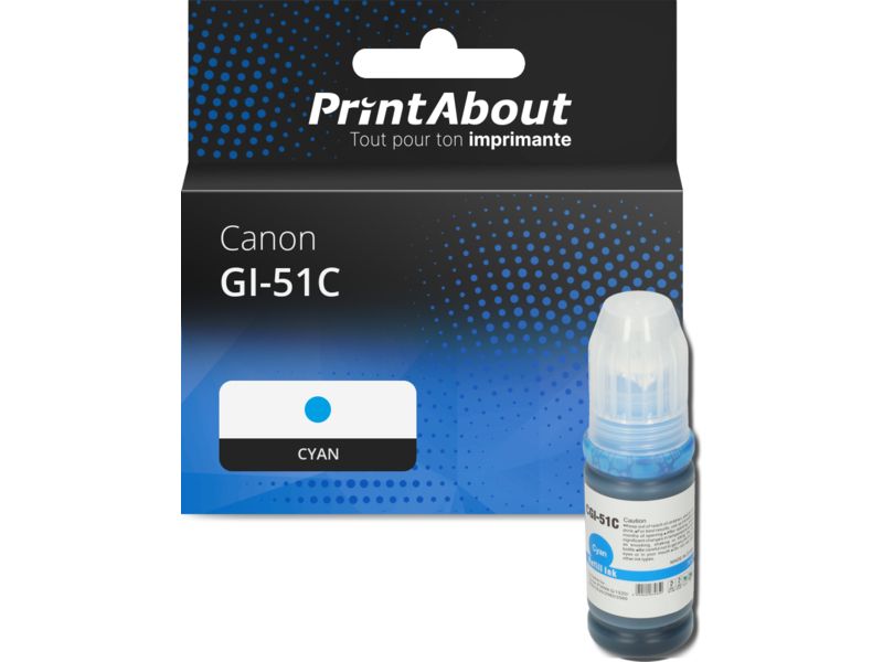 Cartouche d'encre Canon GI-51C Cyan