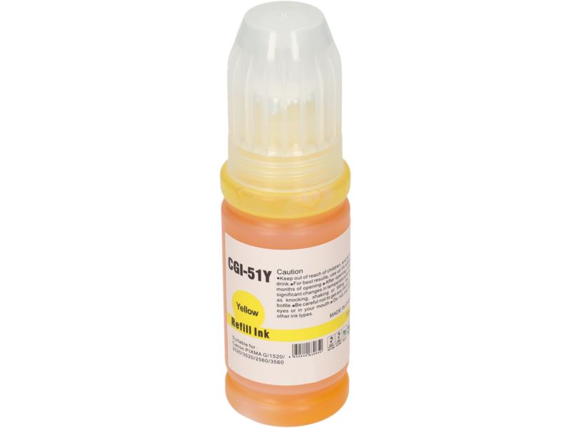 PrintAbout Canon GI-51Y Compatible Ink Cartridge - Yellow