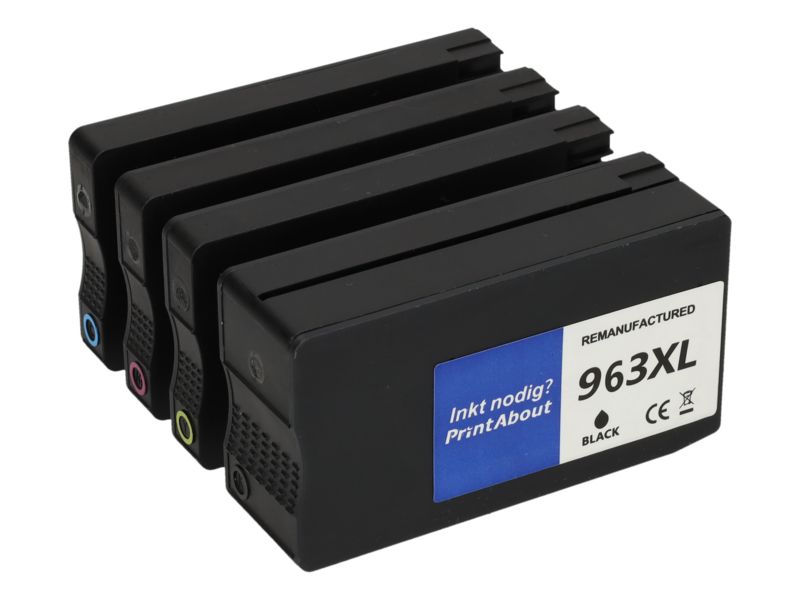 Cartouche compatible HP 963XL (6ZC70AE) - 4 couleurs - Grande capacité - Multipack