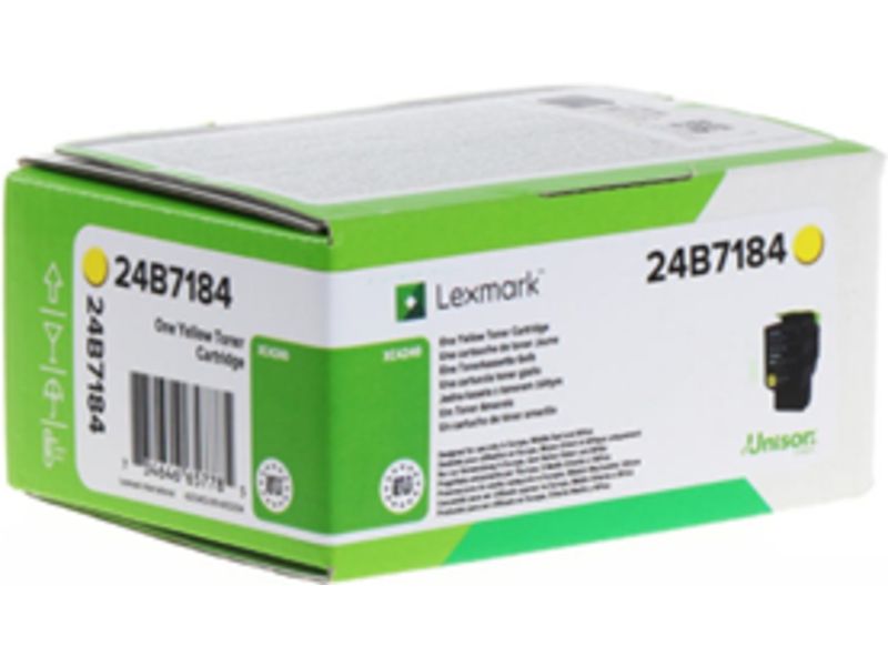 Cartouche toner Lexmark 24B7184 Jaune