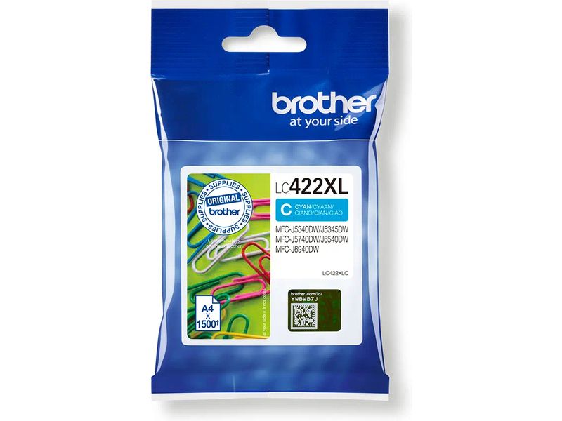 Brother LC-422XLC Cyan High-Capacity Ink Cartridge