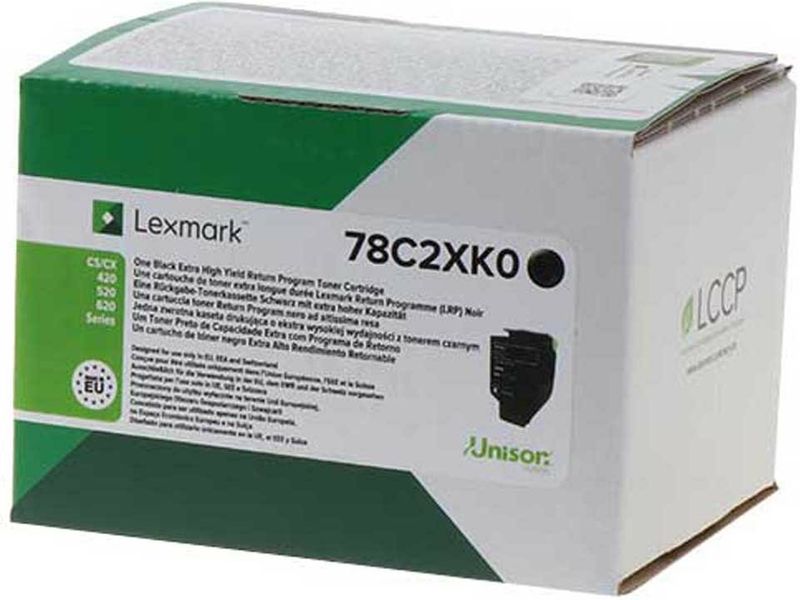 Cartouche de toner Lexmark 78C2XK0 Noir - Grande capacité