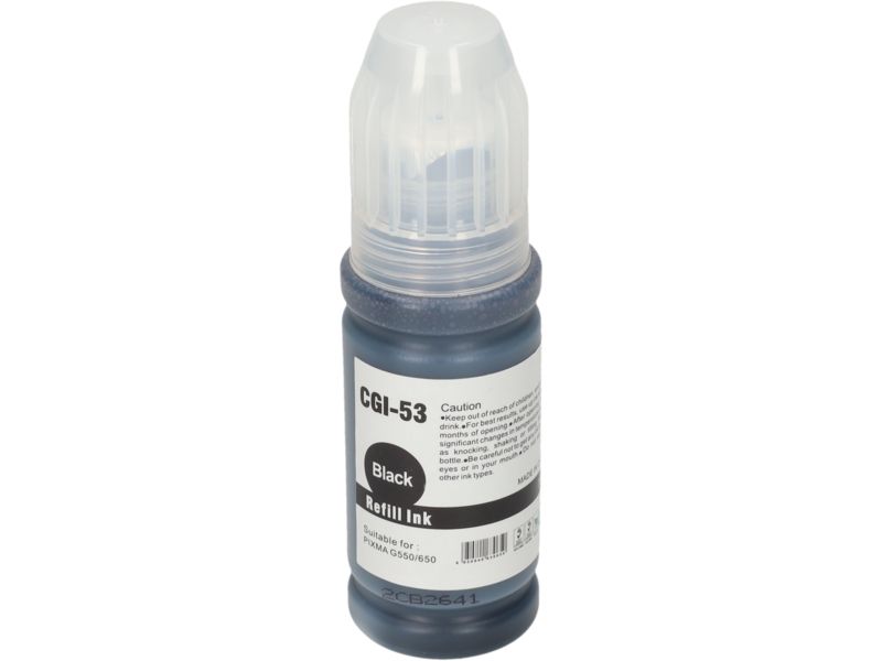Cartucho de tinta PrintAbout compatible con Canon GI-53BK - Negro