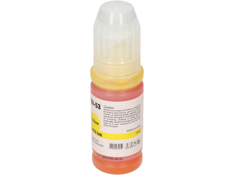 Cartouche d'encre compatible PrintAbout Canon GI-53Y - Jaune
