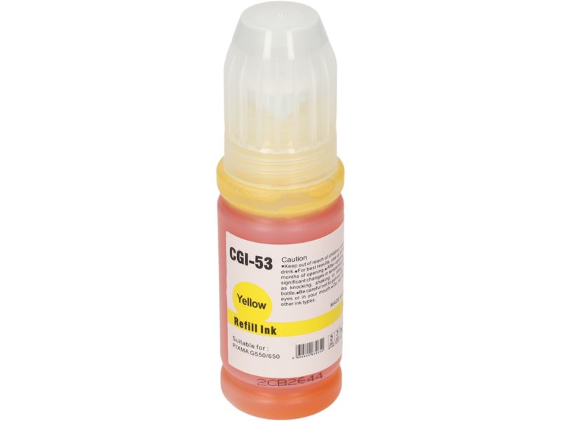 Cartouche d'encre compatible PrintAbout Canon GI-53Y - Jaune