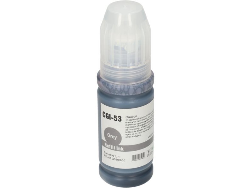 Tinta de impresora compatible Canon GI-53GY PrintAbout - Gris