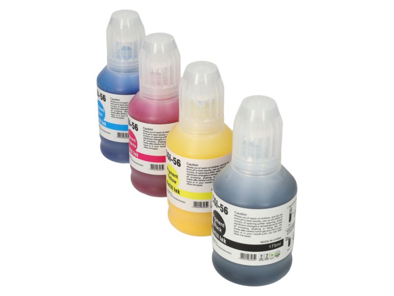 Canon GI-56 Multipack Ink Cartridge - Black, Blue, Red, Yellow - 4 Colors