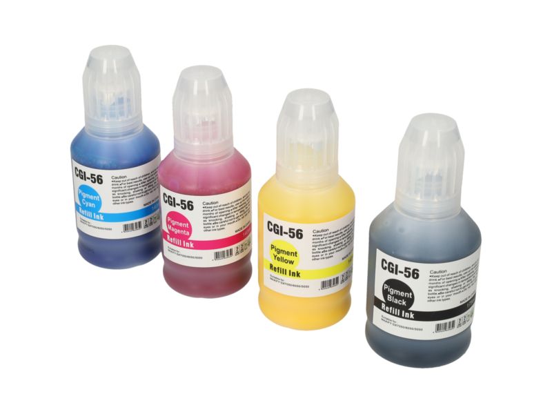 Canon GI-56 Multipack Ink Cartridge - Black, Blue, Red, Yellow - 4 Colors