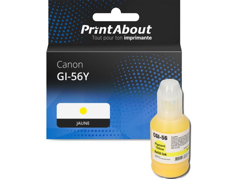 Canon GI-56Y Compatible Cartridge - Yellow