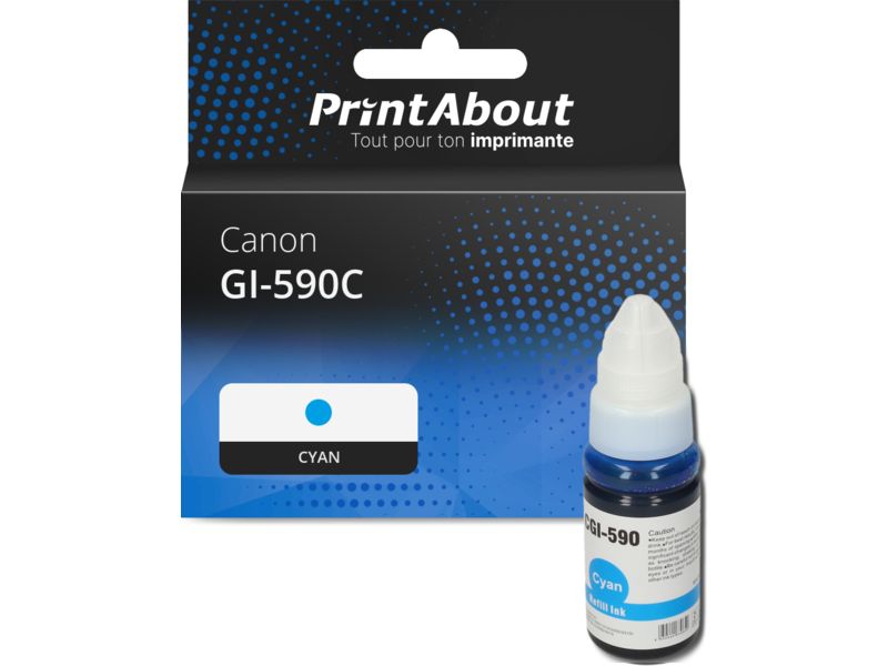 Cartouche d'encre Canon GI-590C cyan par PrintAbout