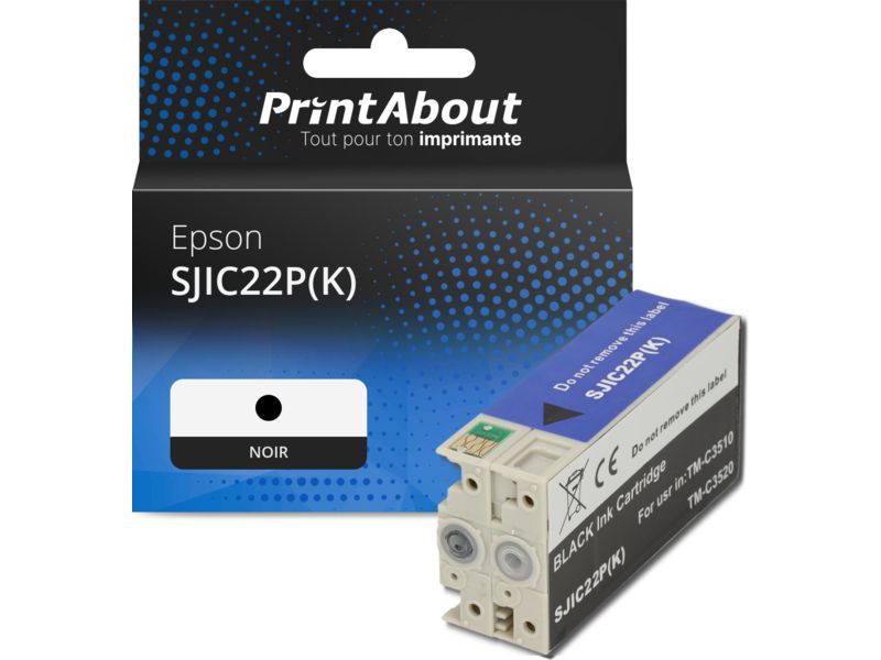 Tinta compatible Epson SJIC22P(K) - Negro