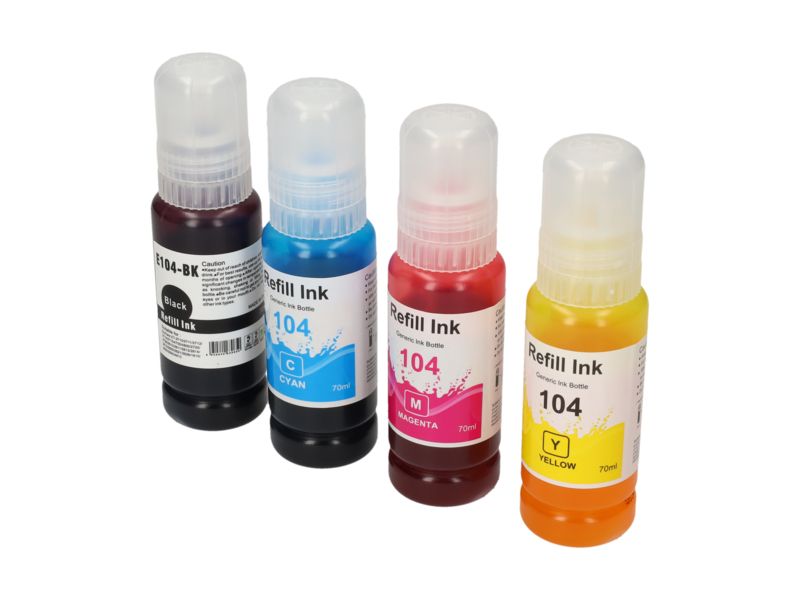 Cartouche compatible Epson 104 (C13T00P14/24/34/440) - Multipack 4 couleurs