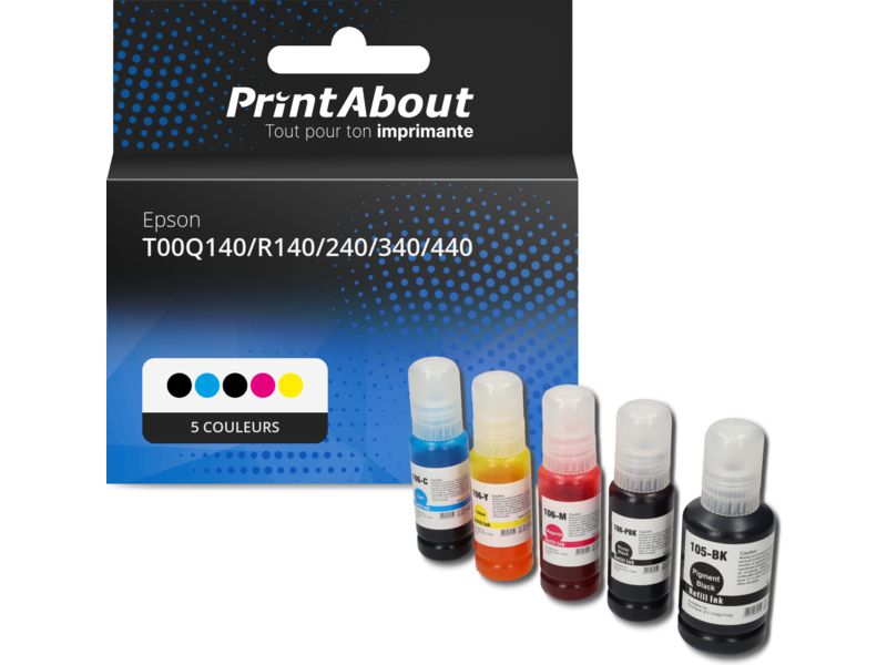 Cartouche d'encre compatible Epson Multipack (5 couleurs) - 105