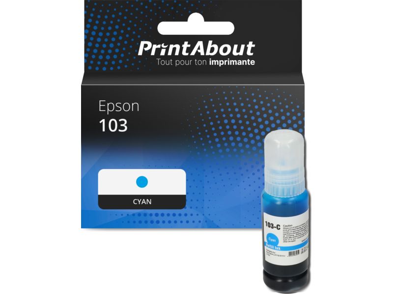 Epson 103 Compatible Cartridge (C13T00S24A) - Cyan by PrintAbout