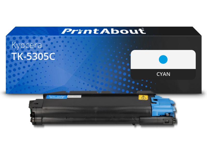 Toner compatible Kyocera PrintAbout - Cian (TK-5305C, 6500 páginas)