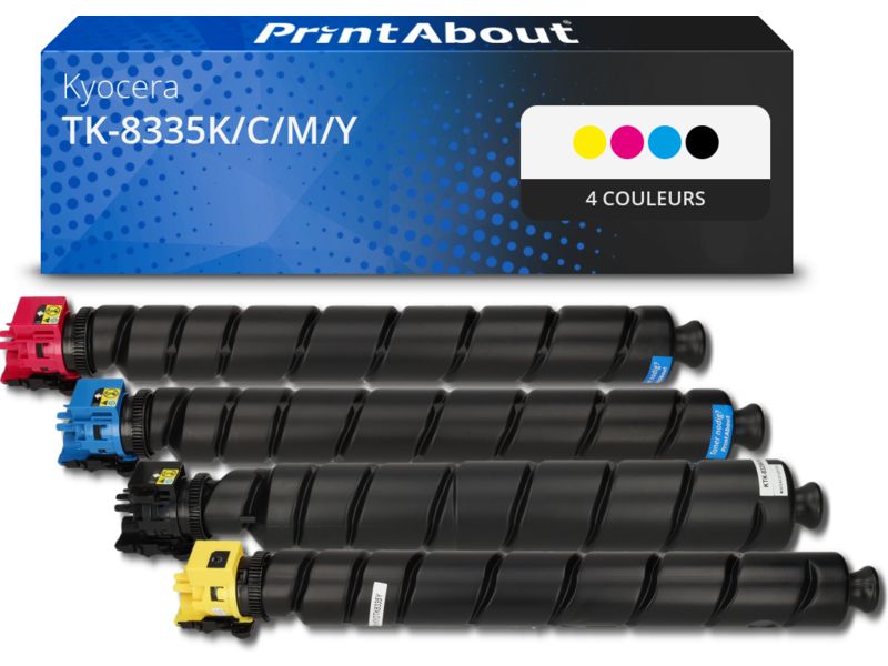 Kyocera Compatible Toner - 4 Colors - Multipack (TK-8335K/C/M/Y)