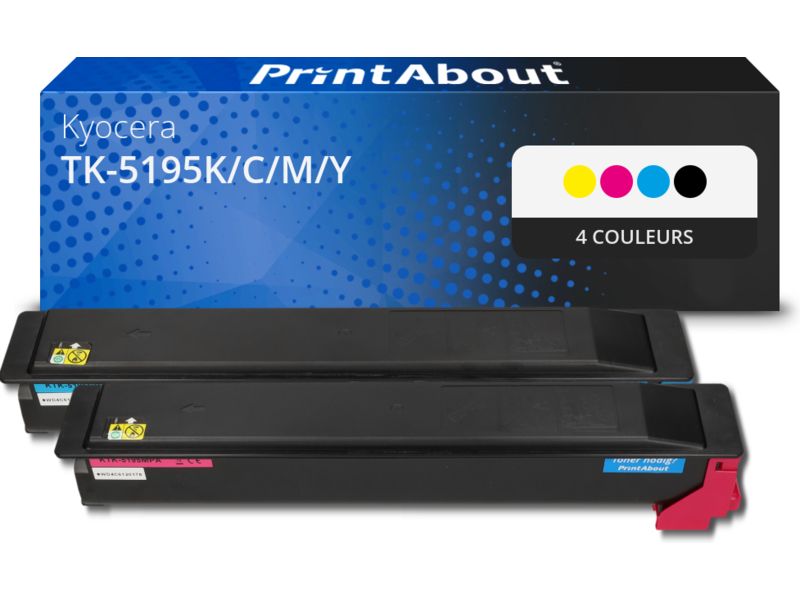 Kyocera Compatible Toner - 4-Color Multipack (TK-5195K/C/M/Y)
