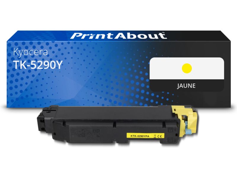Toner compatible PrintAbout Kyocera TK-5290Y - Jaune