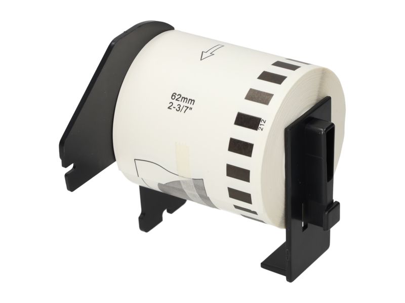 Etiqueta Brother DK-22212 - 62 mm - Negro sobre blanco