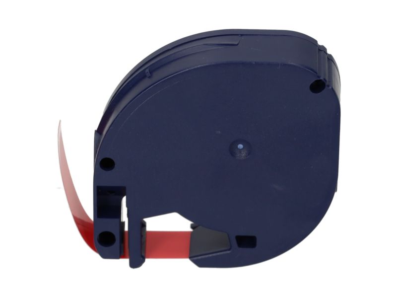 Dymo 91203 Compatible Tape - (12mm) - Black on Red