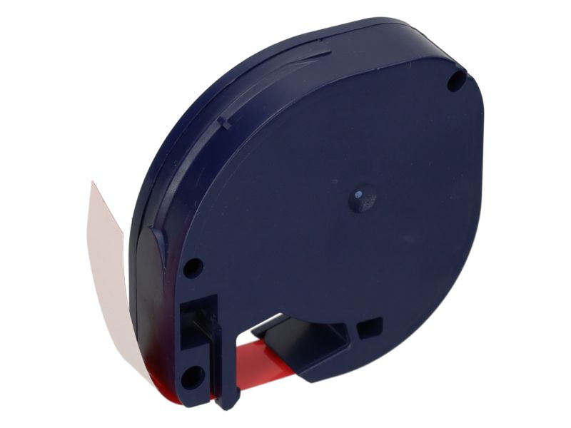 Dymo 91203 Compatible Tape - (12mm) - Black on Red