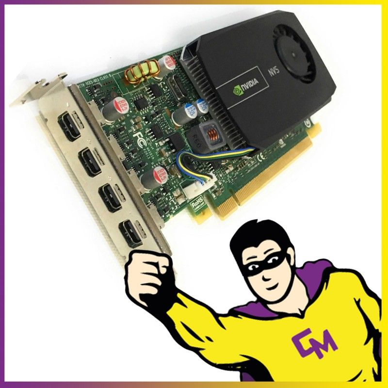 Nvidia Quadro NVS510 2GB PCI-e Mini DisplayPort Low Profile Graphics Card