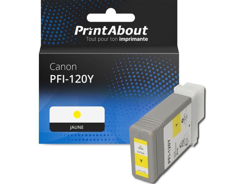 Tinta de impresión PrintAbout compatible para Canon PFI-120Y Amarillo