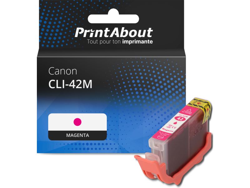 Cartouche d'encre Canon CLI-42M Magenthe (PrintAbout)