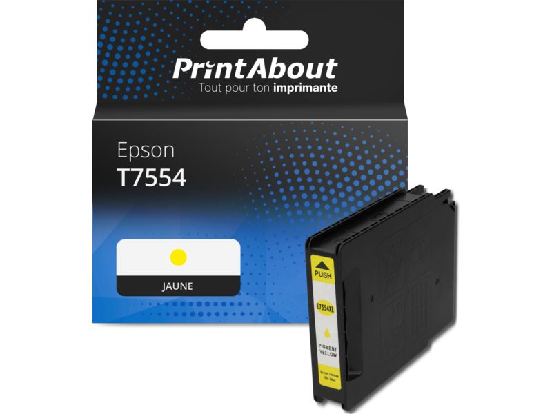 Cartucho compatible Epson T7554 - Amarillo