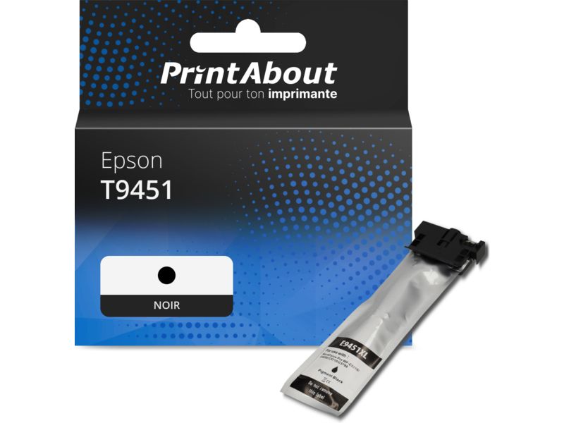 Cartucho de tinta compatible Epson T9451 - Negro - Alta capacidad