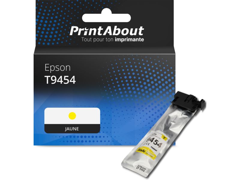 Tinta compatible Epson T9454 Amarillo - Gran capacidad