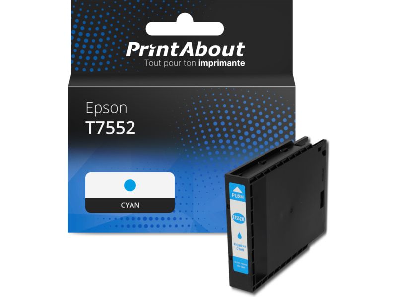 Epson T7552 Compatible Cartridge - Cyan