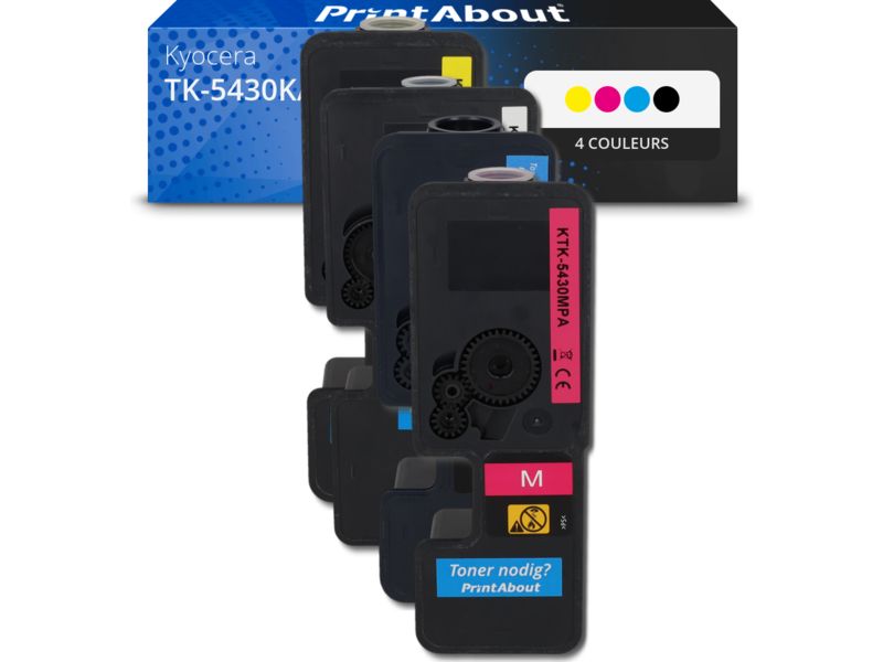 Kyocera Compatible Toner - 4 Color Multipack (TK-5430K/C/M/Y)
