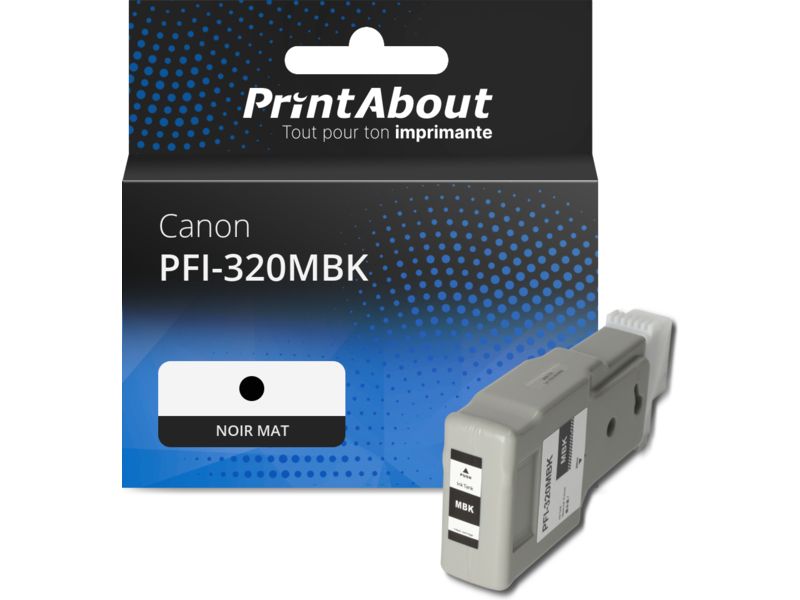 Tinta compatible Canon PFI-320MBK Negro mate - Gran capacidad