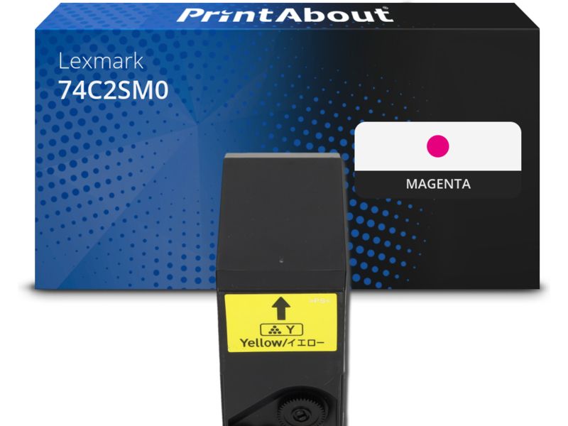 Toner compatible Lexmark 74C2SM0 - Rosa - Alta capacidad