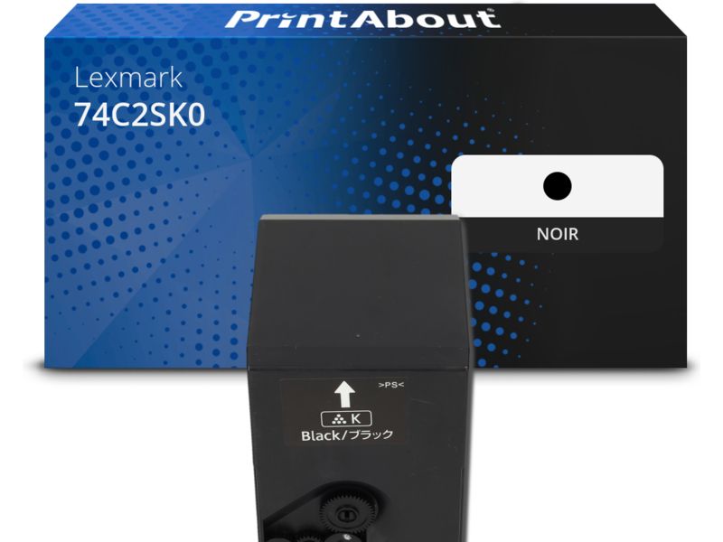 Toner PrintAbout compatible Lexmark 74C2SK0 - Negro - Alta capacidad