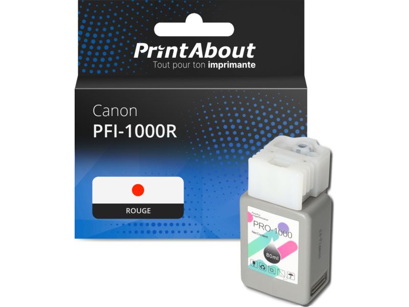 Canon PFI-1000R Compatible Cartridge - Red