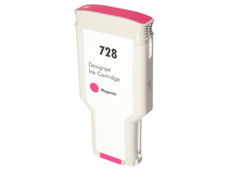 Tinta compatible HP Cartucho F9J66A (728) - Magenta - Alta capacidad