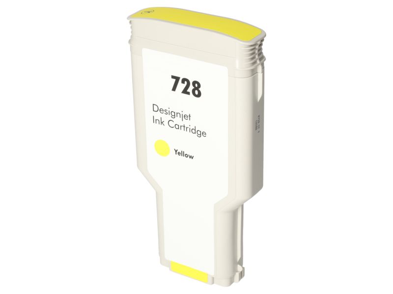 Cartucho compatible PrintAbout HP F9J65A (728) - Amarillo - Alta capacidad