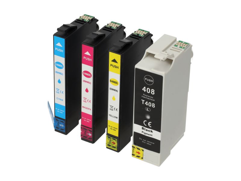 PrintAbout Compatible Epson 408L Cartridge - 4 Colors - High Capacity - Multipack
