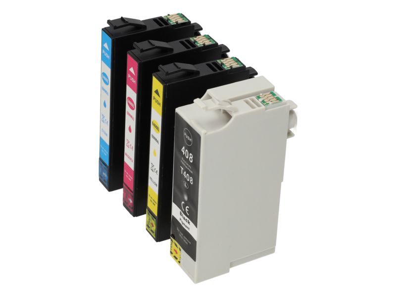 PrintAbout Compatible Epson 408L Cartridge - 4 Colors - High Capacity - Multipack