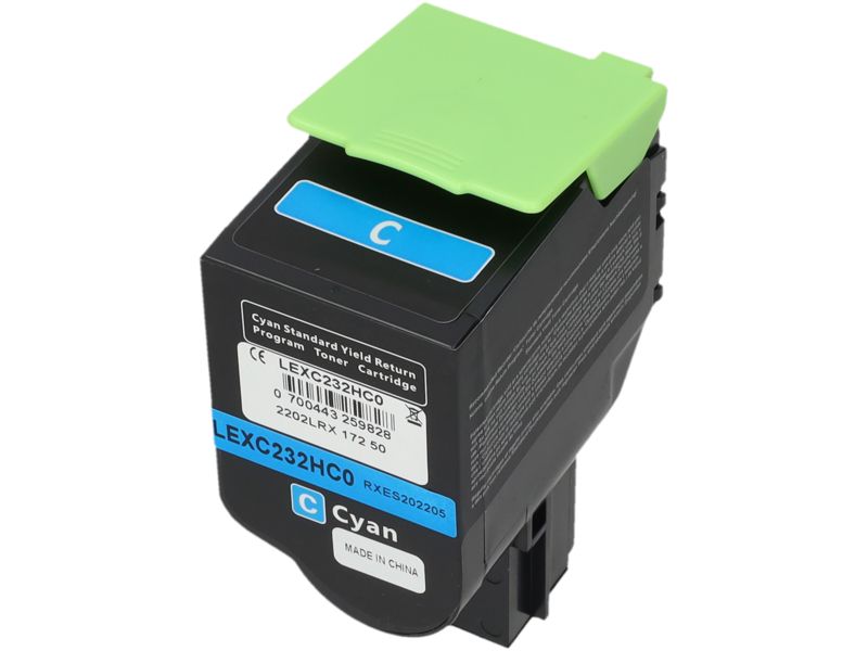 Lexmark C232HC0 Compatible Toner - Cyan - High Capacity
