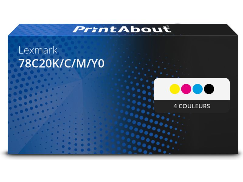 Lexmark Compatible Toner 78C20K/CMY - 4-Color Multipack
