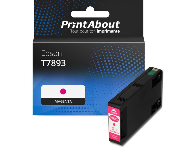 PrintAbout Compatible Epson T7893 - Magenta Ink Cartridge