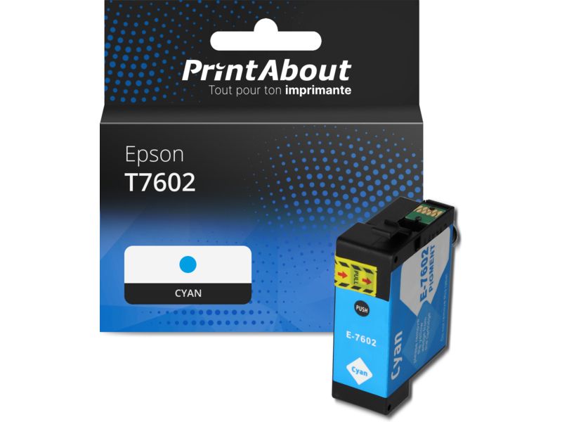 Epson T7602 Compatible Cartridge - Cyan
