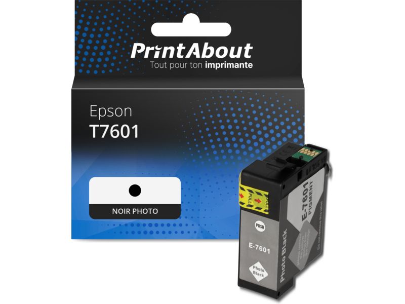 Cartucho compatible Epson T7601 - Tinta foto negra