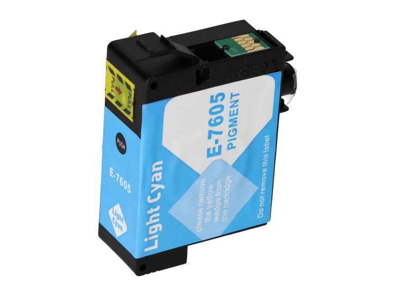 Cartuchos de tinta compatibles Epson T7605 - Ciano claro