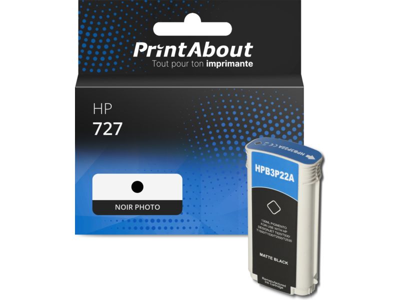 Cartucho compatible PrintAbout HP 727 - Negro foto - Gran capacidad